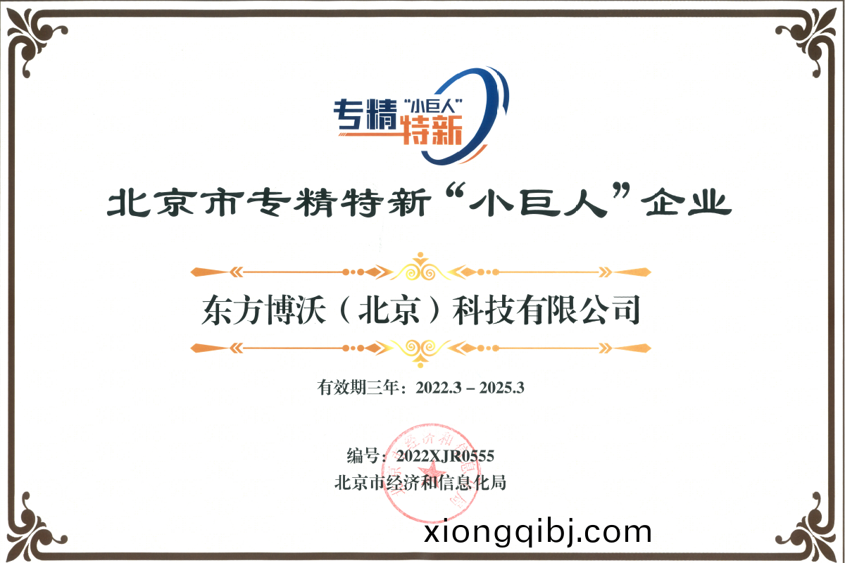 北京(jing)市專精特新“小巨人”企業